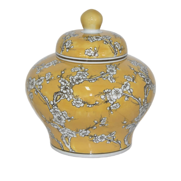 Delft Cookie Jar - Yellow 